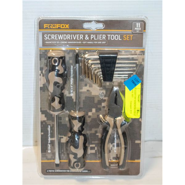 NEW SEALED 11PC SCREWDRIVER & PLIER TOOL SET