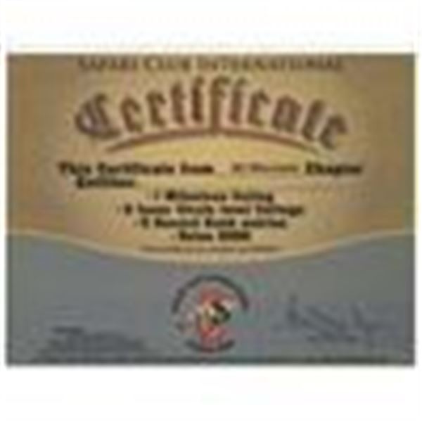 SCI RECORD BOOK CERTIFICATE