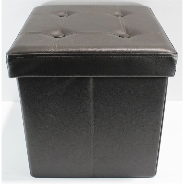 NEW HOME DESIGN FOLDABLE STORAGE OTTOMAN WITH TRAY