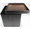 Image 2 : NEW HOME DESIGN FOLDABLE STORAGE OTTOMAN WITH TRAY