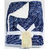 Image 1 : PRECIOUS MOMENTS NAVY AND WHITE BABY BLANKET