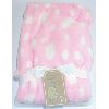 Image 1 : PRECIOUS MOMENTS PINK & WHITE FLEECE BABY BLANKET