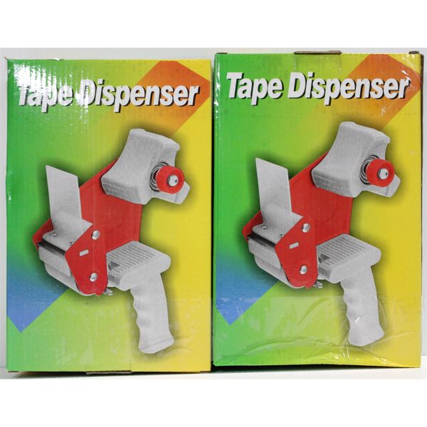 2 PACKING TAPE DISPENSERS