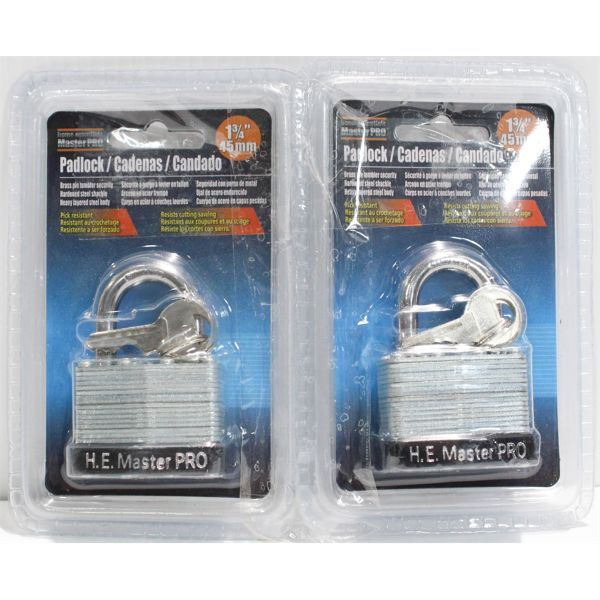 3 - 1.75" MASTER PRO PADLOCKS