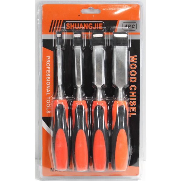 4 PIECE WOOD CHISEL SET