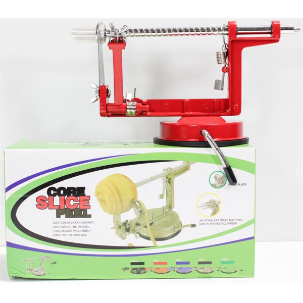 APPLE PEELER/SLICER/CORER, RED