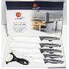 Image 1 : 6 PIECE KNIFE AND PEELER SET, NON-STICK COATING