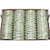 Image 1 : NEW CASE OF 48 FABRIC RIBBON SPOOLS, SPRING MOSS COLOR