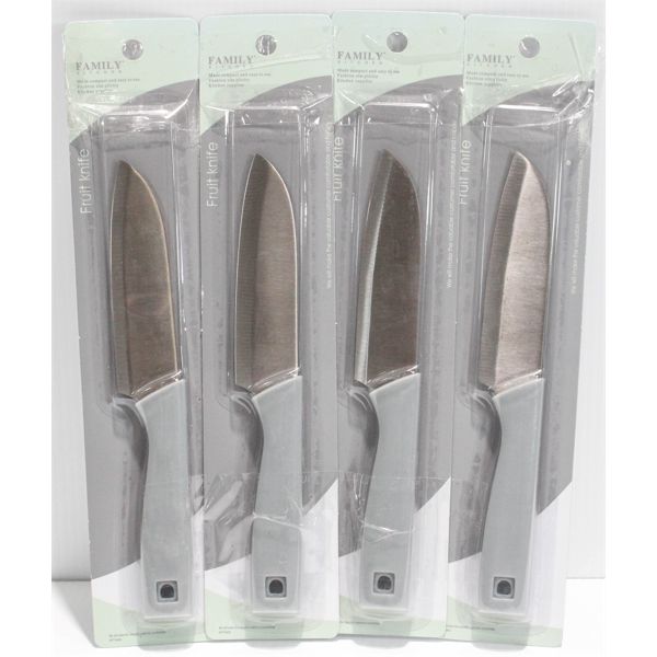 4 FAMILY KITCHEN FRUIT KNIVES