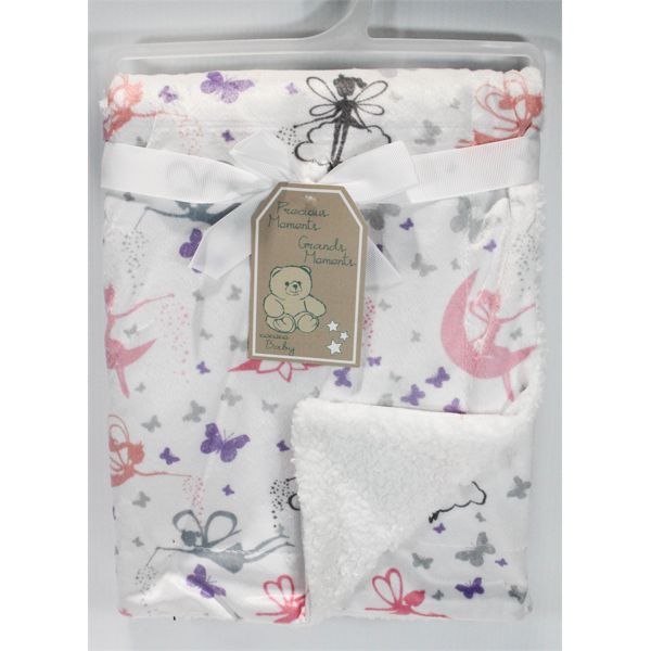 PRECIOUS MOMENTS BABY BLANKETS, FAIRY THEME