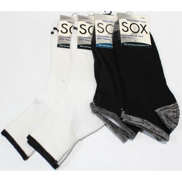 4 SOX BRAND MENS ATHLETIC SOCKS