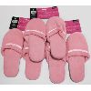 3 PAIRS WOMEN'S PINK SPA SLIPPERS