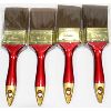 Image 1 : 4 PAINT BRUSHES, 2.5", POLYESTER BRISTLES