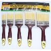 Image 1 : 5 POLYESTER PAINT BRUSH SET, MULTIPLE SIZES