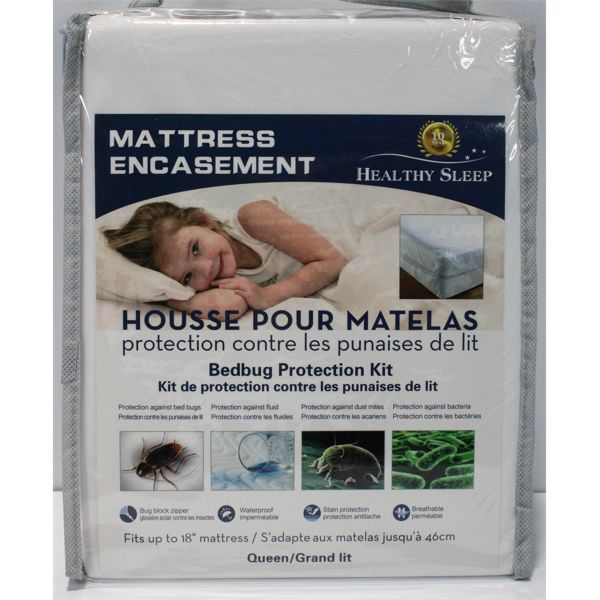 HEALTHY SLEEP BEDBUG PROTECTION KIT, SIZE QUEEN