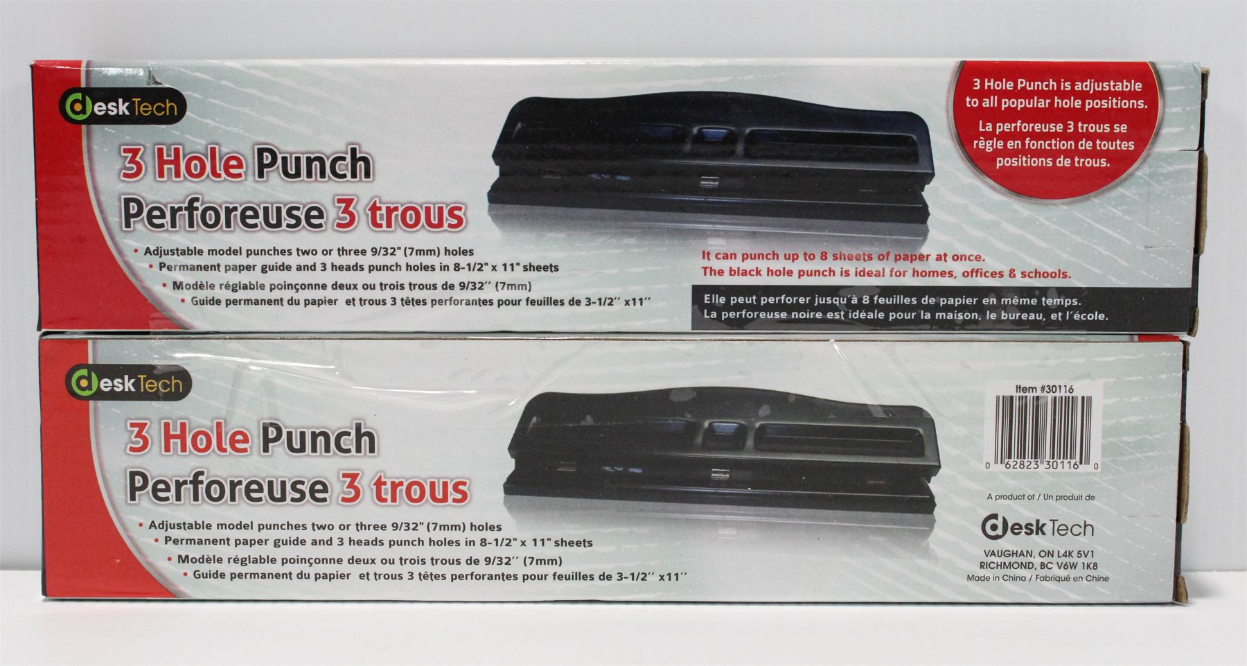 2 THREE HOLE PUNCHES