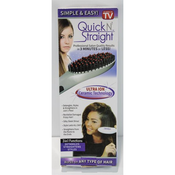 QUICK 'N' STRAIGHT 3-IN-ONE HAIR STRAIGHTENER