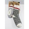 Image 1 : 2 PAIRS SHERPA LINED SLIPPERS