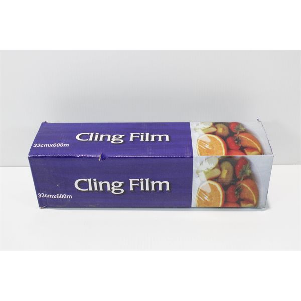 BOX OF CLING FILM, 33CM X 600M