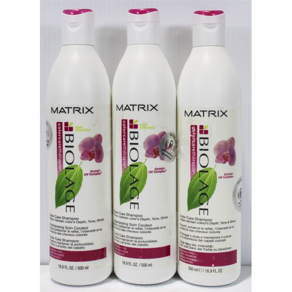 3 NEW MATRIX BIOLAGE COLOR CARE SHAMPOO