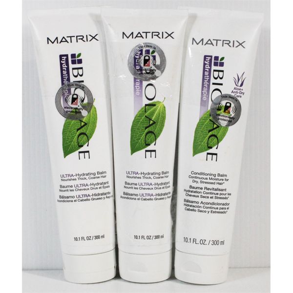 3 MATRIX BIOLAGE ULTRA-HYDRATING/CONDITIONING BALMS 