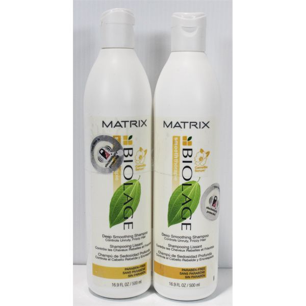 2 NEW MATRIX BIOLAGE DEEP SMOOTHING SHAMPOO