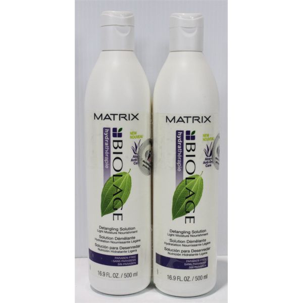 2 NEW MATRIX BIOLAGE DETANGLING SOLUTION