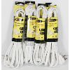 Image 1 : 4 ELINK HEAVY DUTY EXTENSION CORDS  8' & 1 OUTLET/EA