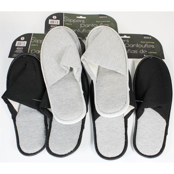 3 PAIR MEN'S SPA SLIPPERS