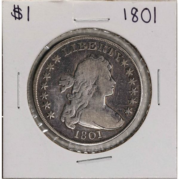 1801 $1 Draped Bust Silver Dollar Coin