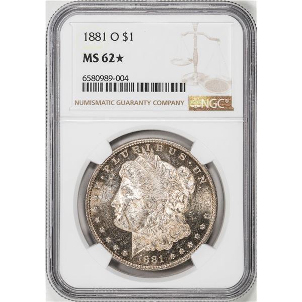 1881-O $1 Morgan Silver Dollar Coin NGC MS62* Star