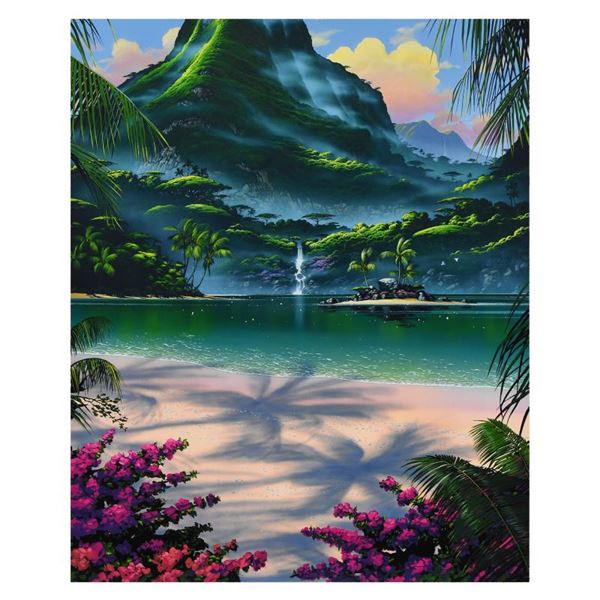 Steven Power "Emerald Lagoon" Limited Edition Giclee On Canvas