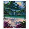Image 1 : Steven Power "Emerald Lagoon" Limited Edition Giclee On Canvas