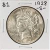 Image 1 : 1928-S $1 Peace Silver Dollar Coin