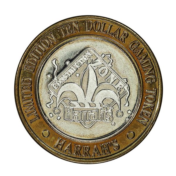 .999 Silver Harrah's Las Vegas, Nevada $10 Casino Limited Edition Gaming Token