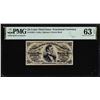 Image 1 : 1863 Third Issue 25 Cents Fractional Gutter Fold Error Note PMG Ch. Uncirculated 63EPQ