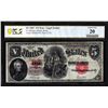 Image 1 : 1907 $5 Woodchopper Legal Tender Note Fr.90 PCGS Very Fine 20