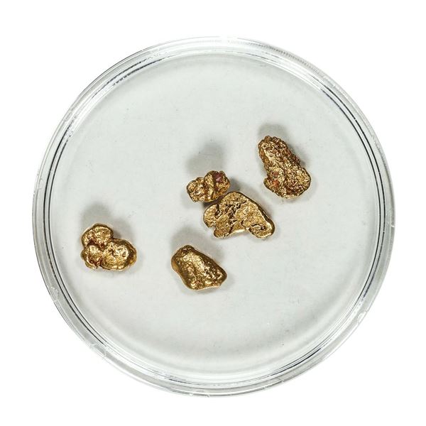 Gold Nuggets 2.37 Grams Total Weight