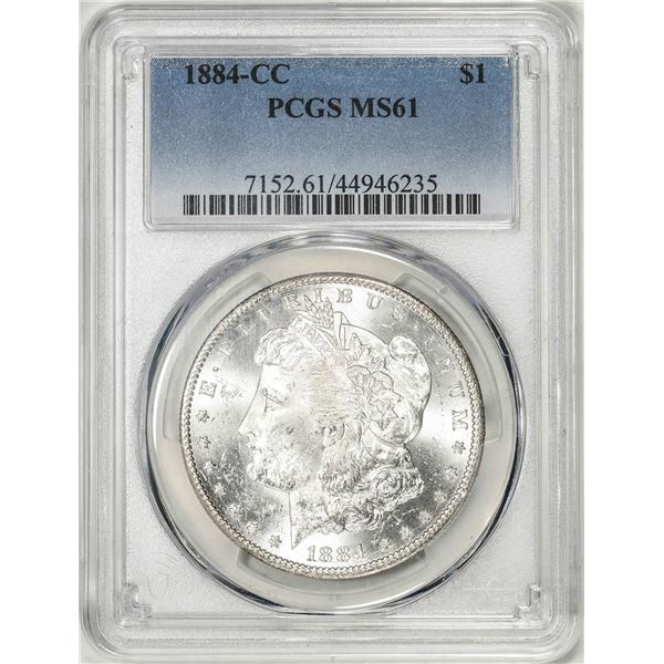 1884-CC $1 Morgan Silver Dollar Coin PCGS MS61