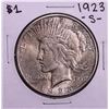 Image 1 : 1923-S $1 Peace Silver Dollar Coin