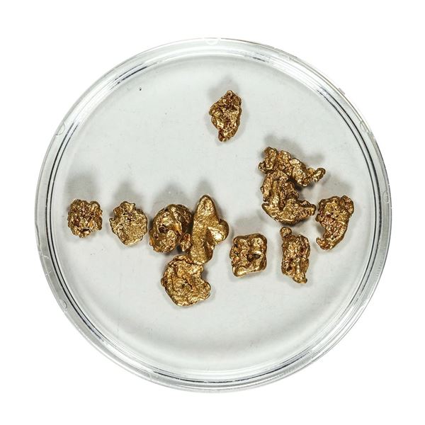 Gold Nuggets 3.54 Grams Total Weight