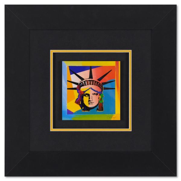 Peter Max "Liberty Head" Limited Edition Lithograph On Paper
