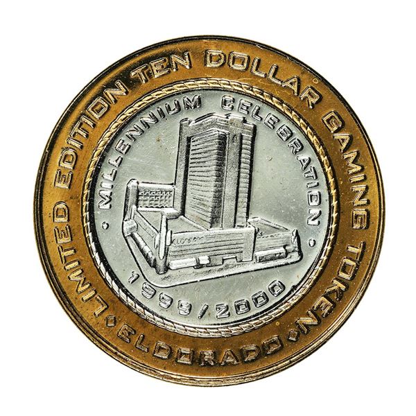 .999 Fine Silver Eldorado Reno, Nevada $10 Limited Edition Gaming Token