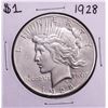 Image 1 : 1928 $1 Peace Silver Dollar Coin