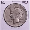 Image 1 : 1921 $1 Peace Silver Dollar Coin