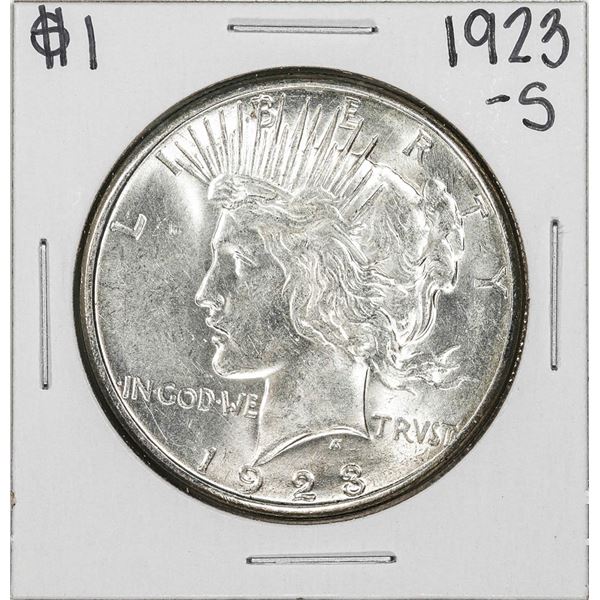 1923-S $1 Peace Silver Dollar Coin