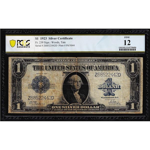 1923 $1 Silver Certificate Note Fr.239 PCGS Fine 12