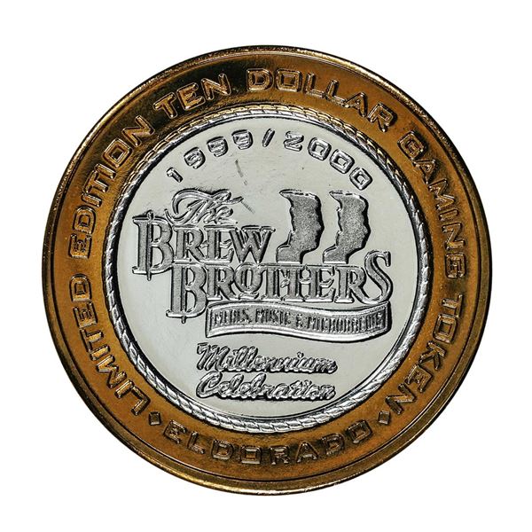 .999 Silver Eldorado Hotel and Casino $10 Casino Gaming Token Limited Edition