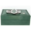 Image 8 : Rolex Ladies Stainless Steel Green Diamond & Emerald Datejust Wristwatch