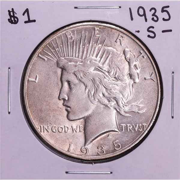 1935-S $1 Peace Silver Dollar Coin